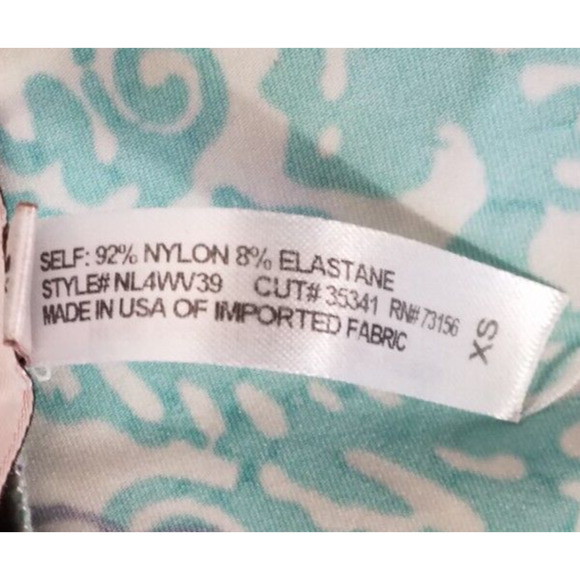 Nanette Lepore Swim Cover-Up Tunic XS Green Batiki Pullover Beach Resort Wear - Picture 7 of 8